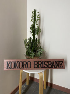 自作の看板にご満悦です☺️